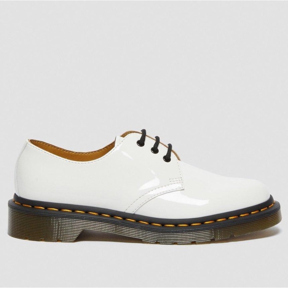 Dr. Martens 1461 Women’s White Patent Leather Oxford Shoes
